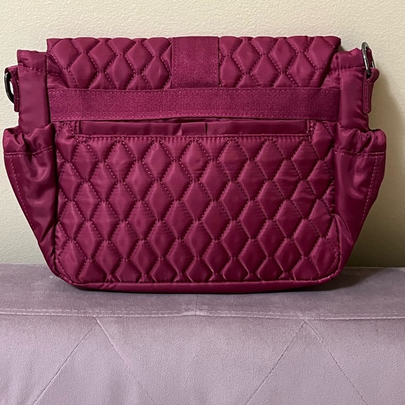 Lug Harness Crossbody Bag in Raspberry - Picture 2 of 10
